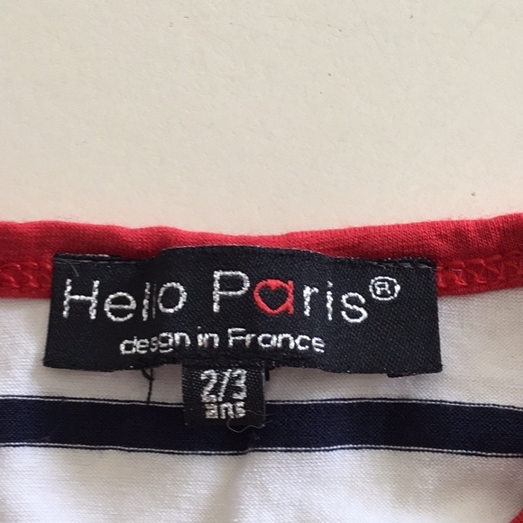 Hello Paris Girls T-shirt size 2/3 T - Picture 6 of 6